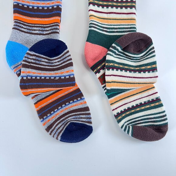 Nordic Socks Espen Crew Socks 2-Pair Patterned Cotton Thick Warm Unisex Large - Picture 2 of 5